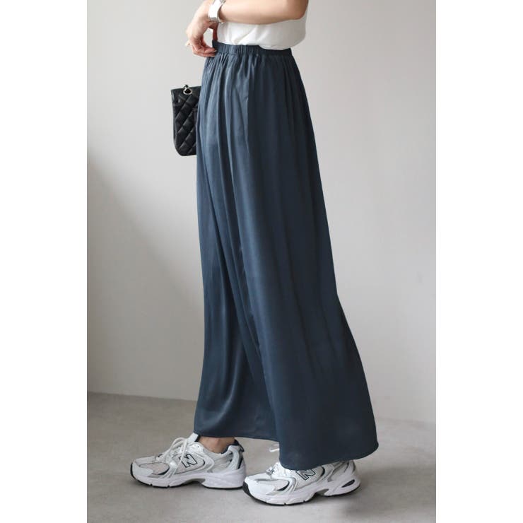 ドレープサテンキャミソール×ロングスカートセットアップ 11-004787 | BONJOUR SAGAN | 詳細画像4 