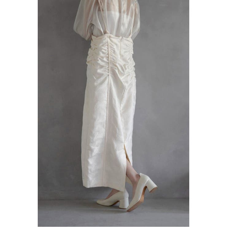 【オケージョン】jacquard shirring suspender | BONJOUR SAGAN | 詳細画像4 