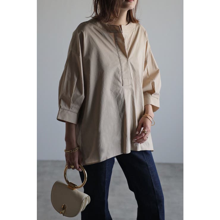 ノーカラースキッパーシャツ | BONJOUR SAGAN | 詳細画像6 