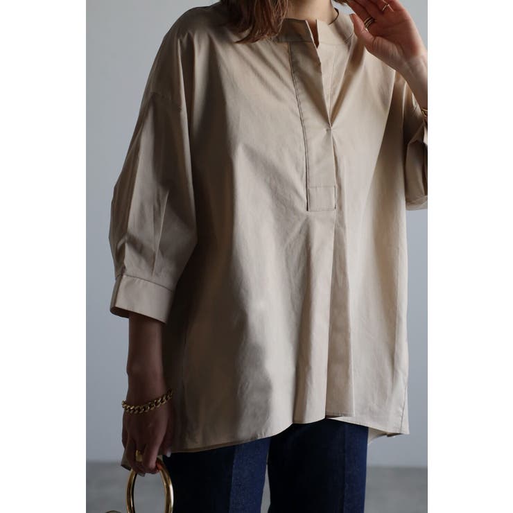 ノーカラースキッパーシャツ | BONJOUR SAGAN | 詳細画像10 