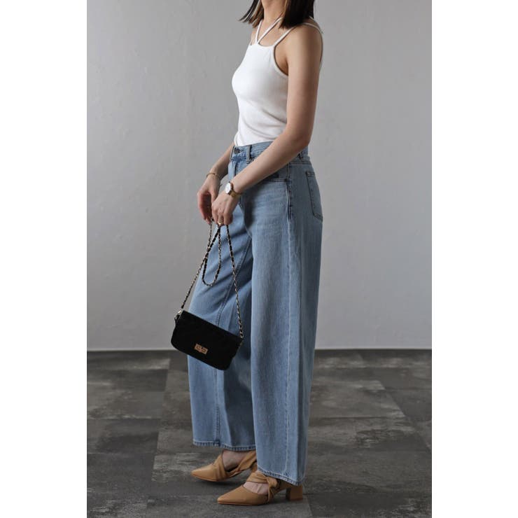 カップ付きフロントクロスリブキャミソール 77-001982 | BONJOUR SAGAN | 詳細画像3 