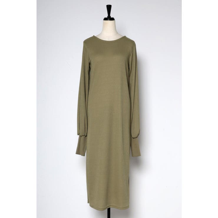 カットワッフル指穴付きボリューム袖ワンピース 77-002021 | BONJOUR SAGAN | 詳細画像20 