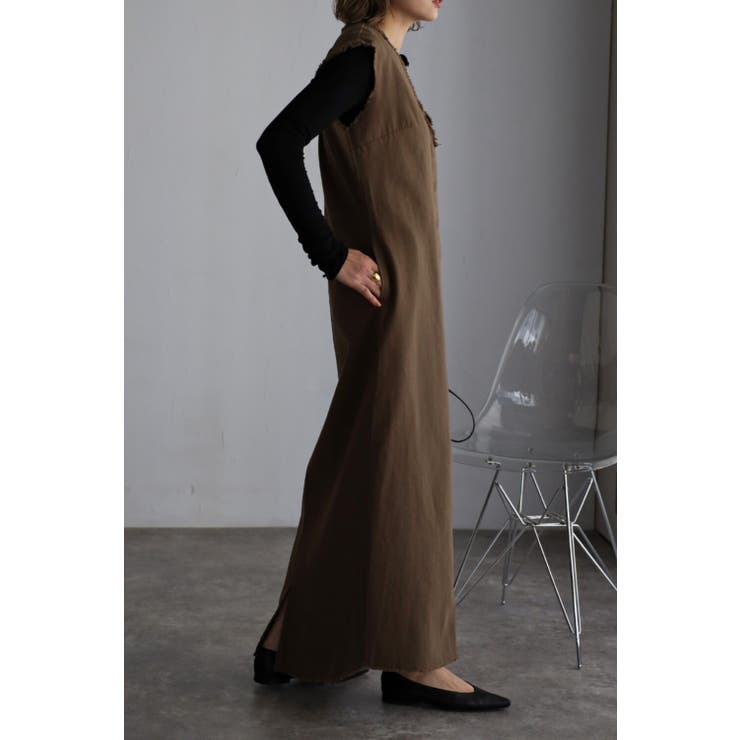 Vネックジレワンピース 77-002055 | BONJOUR SAGAN | 詳細画像3 