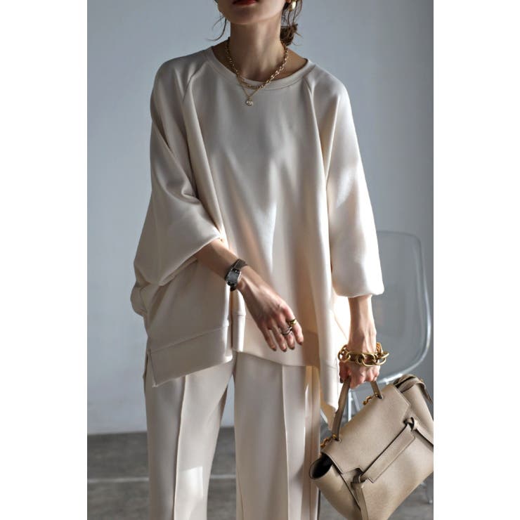 IVORY | スウェット ストレッチ リラックス | BONJOUR SAGAN