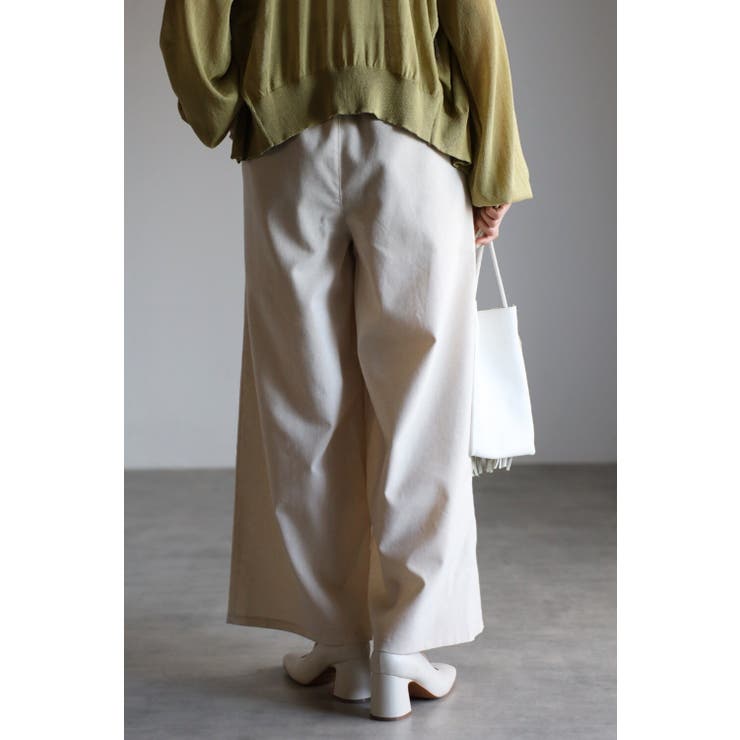 リネン混ワイドパンツ 77-002079 | BONJOUR SAGAN | 詳細画像8 