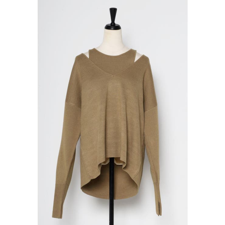 ディープVネックニット×アメスリニットタンク 88 003039 | BONJOUR SAGAN | 詳細画像17 