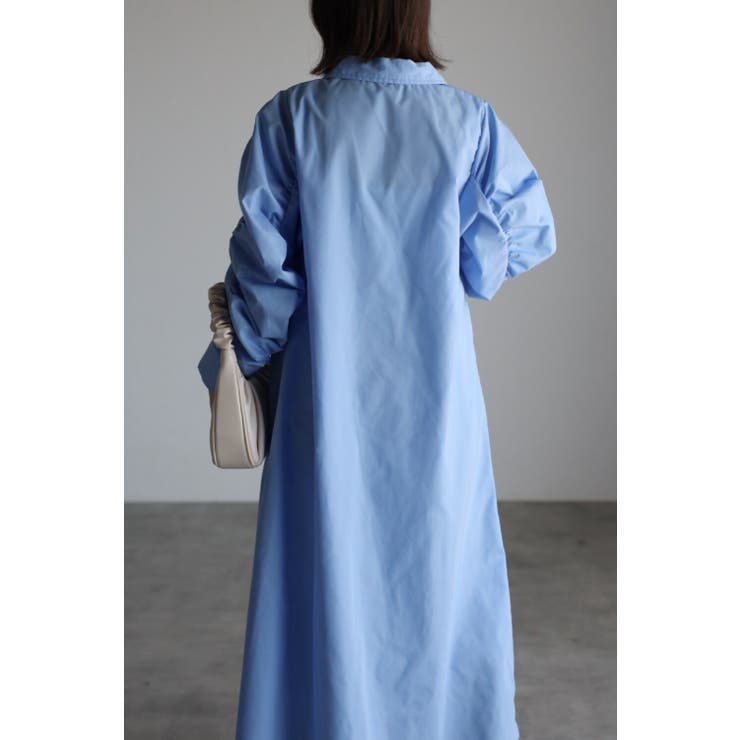 袖シャーリングシャツワンピース 77-002255 | BONJOUR SAGAN | 詳細画像9 