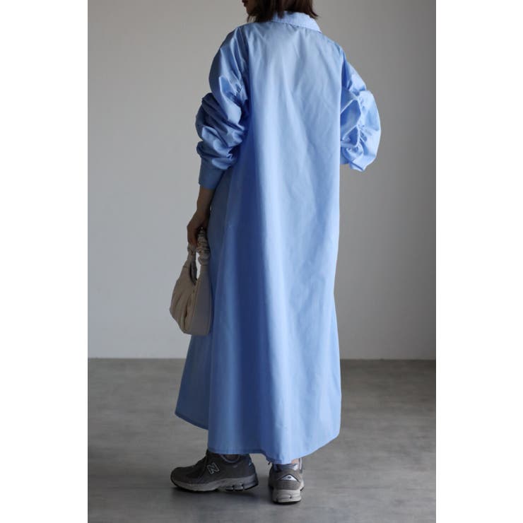 袖シャーリングシャツワンピース 77-002255 | BONJOUR SAGAN | 詳細画像10 