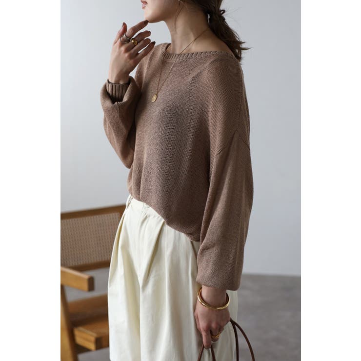 オフショルメッシュプルオーバー 77-002625 | BONJOUR SAGAN | 詳細画像10 