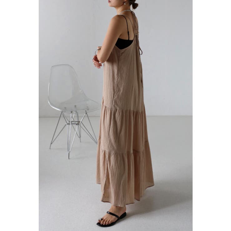 ワッシャーティアードキャミワンピース 77-002691 | BONJOUR SAGAN | 詳細画像9 