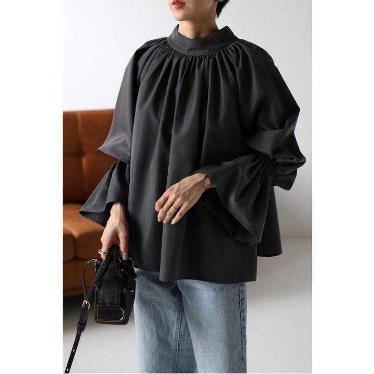 キャンディスリーブギャザーブラウス 77-002785 | BONJOUR SAGAN | 詳細画像9 