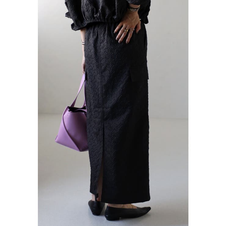 膨れジャガードカーゴスカート 77-002836 | BONJOUR SAGAN | 詳細画像3 