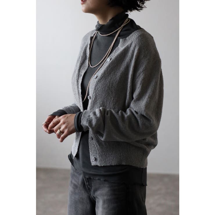 ミックスニットカーディガン 77-003339 | BONJOUR SAGAN | 詳細画像1 