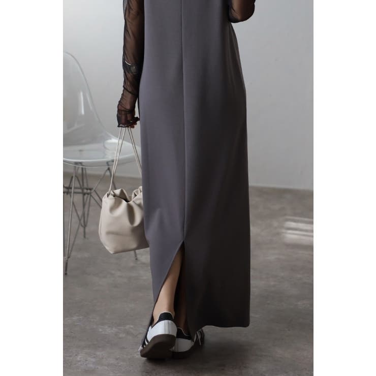 胸パッド取り外しキャミロングワンピース 77-003430 | BONJOUR SAGAN | 詳細画像9 