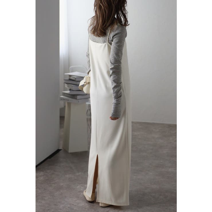 胸パッド取り外しキャミロングワンピース 77-003430 | BONJOUR SAGAN | 詳細画像12 