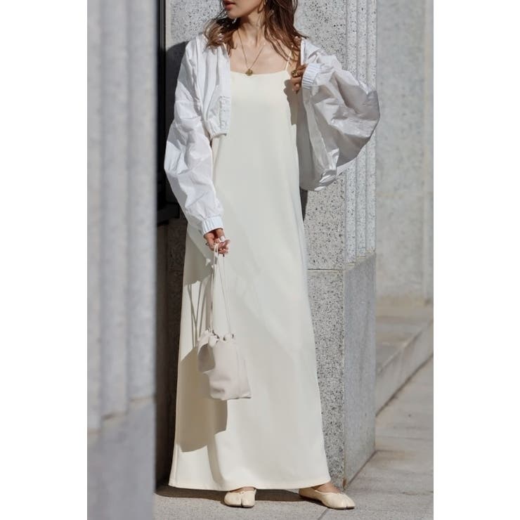 胸パッド取り外しキャミロングワンピース 77-003430 | BONJOUR SAGAN | 詳細画像14 