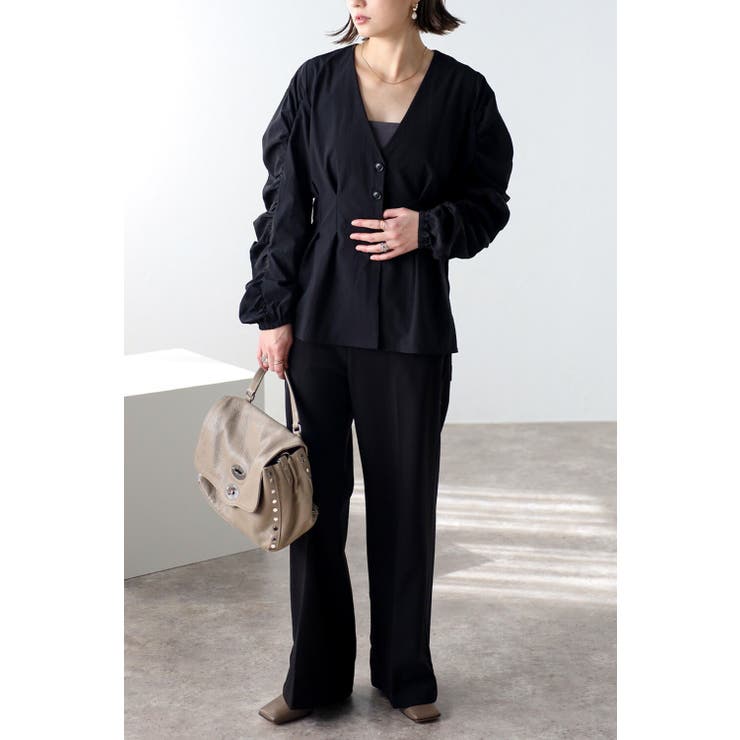 カーブギャザースリーブブラウス 77-003441 | BONJOUR SAGAN | 詳細画像14 