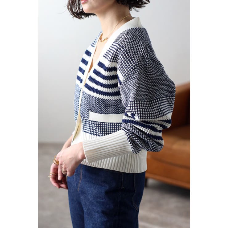 メッシュ編みショート丈カーディガン 77-003466 | BONJOUR SAGAN | 詳細画像11 