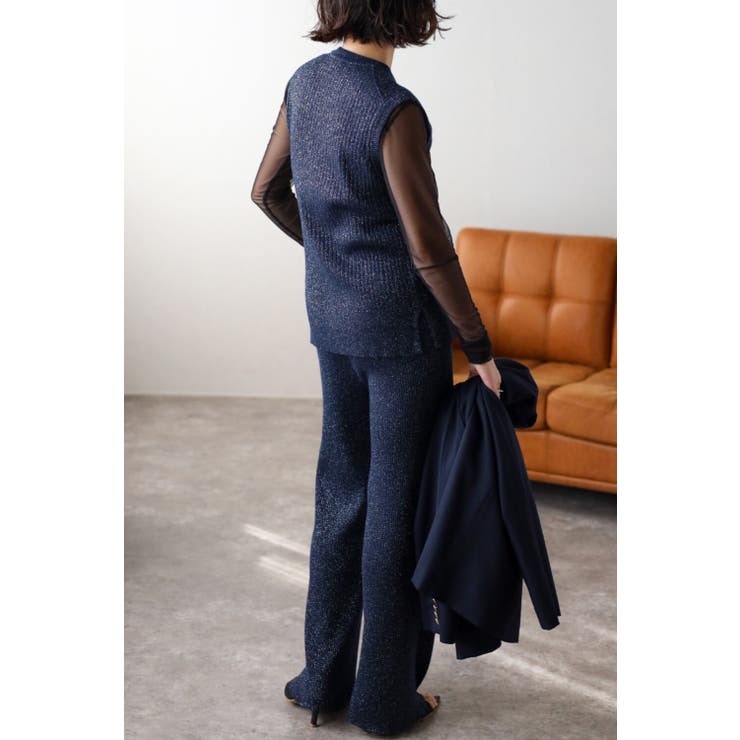 ラメリブニットパンツ 77-003473 | BONJOUR SAGAN | 詳細画像4 