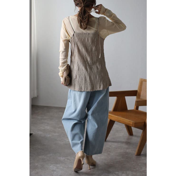 フロントジップシャーリングキャミ 77-003477 | BONJOUR SAGAN | 詳細画像5 