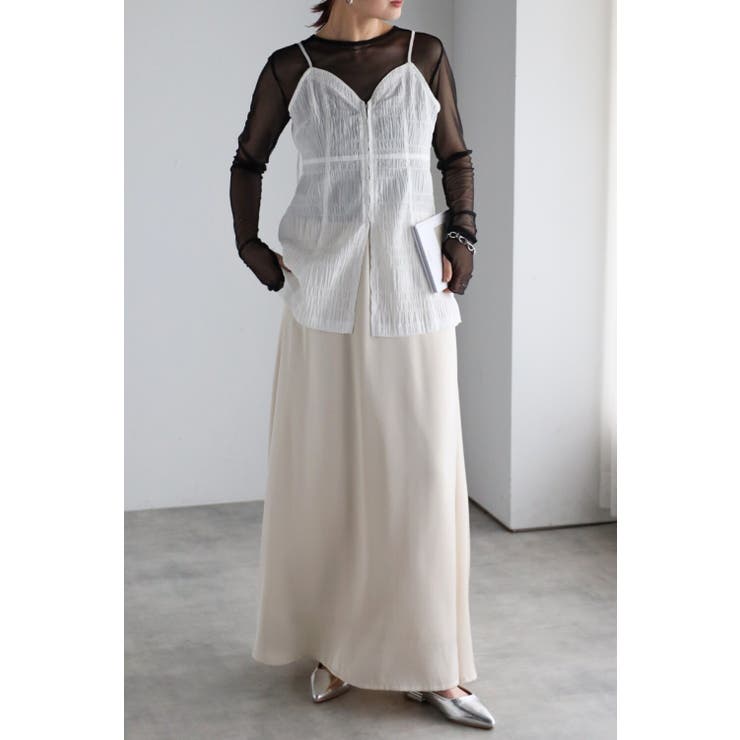 フロントジップシャーリングキャミ 77-003477 | BONJOUR SAGAN | 詳細画像10 