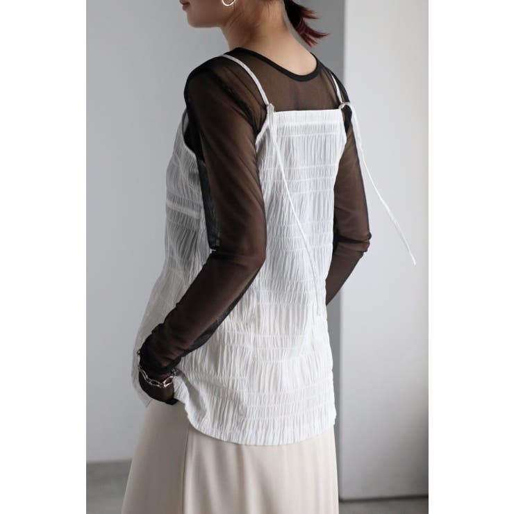 フロントジップシャーリングキャミ 77-003477 | BONJOUR SAGAN | 詳細画像11 