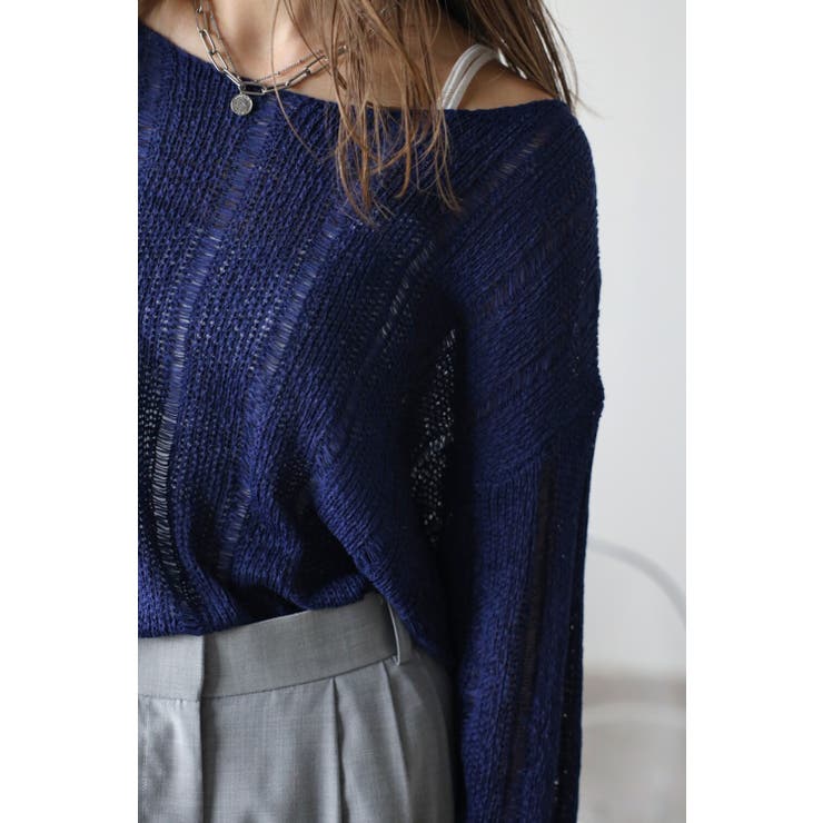 ラーベン編みラウンドネックニット 77-003481 | BONJOUR SAGAN | 詳細画像12 