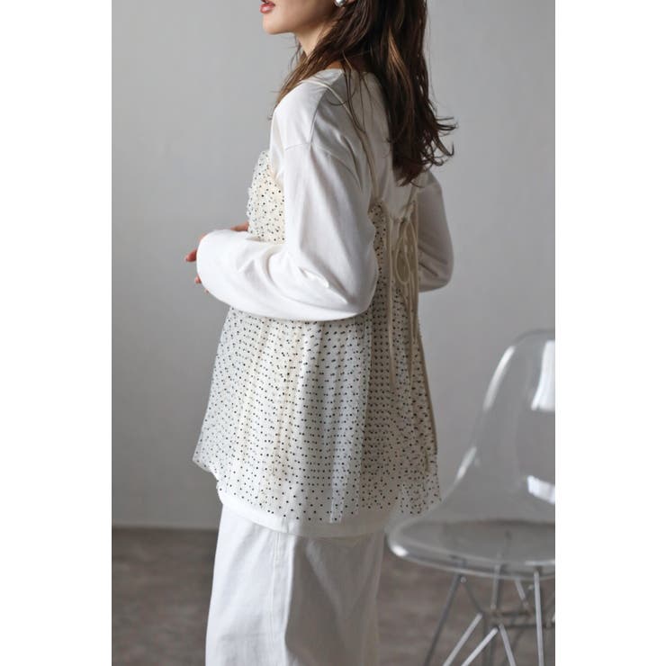 ドットチュールキャミ 77-003510 | BONJOUR SAGAN | 詳細画像11 