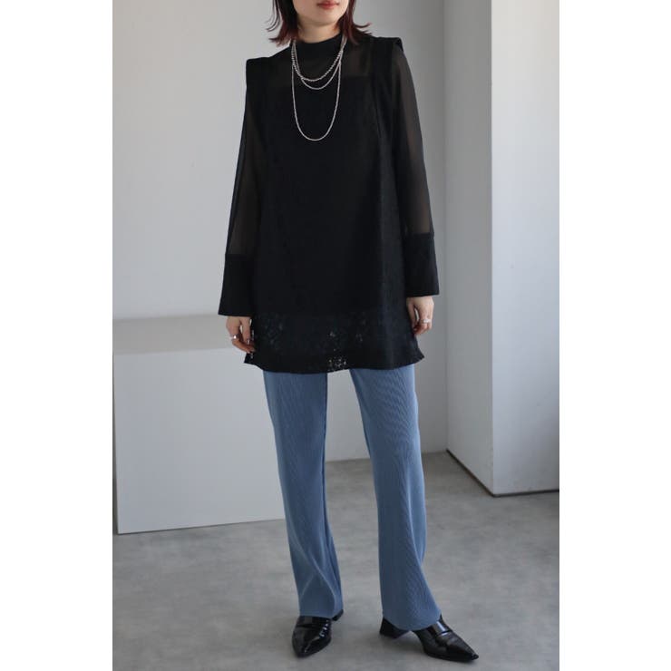 レースデコルテシアーブラウス 77-003514 | BONJOUR SAGAN | 詳細画像6 