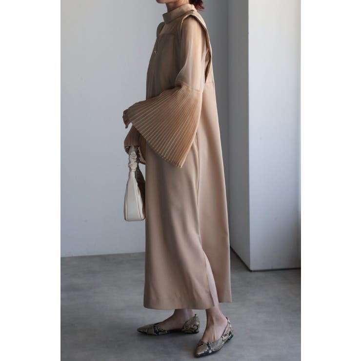 プリーツフレアスリーブドレス 77-003516 | BONJOUR SAGAN | 詳細画像9 