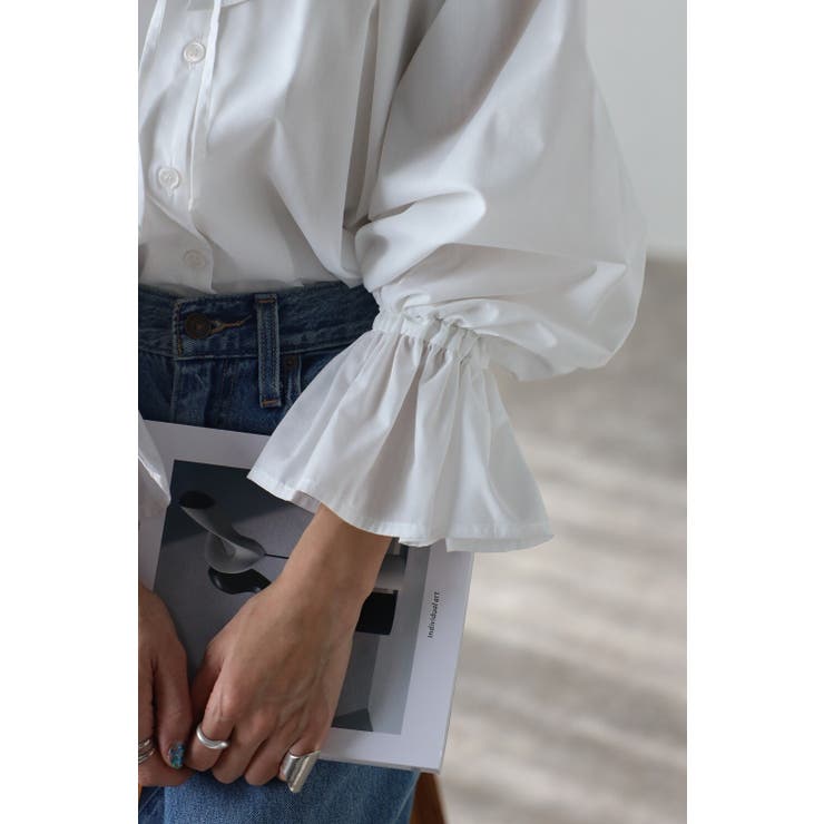 2WAYラッフルカラーブラウス 77-003551 | BONJOUR SAGAN | 詳細画像3 