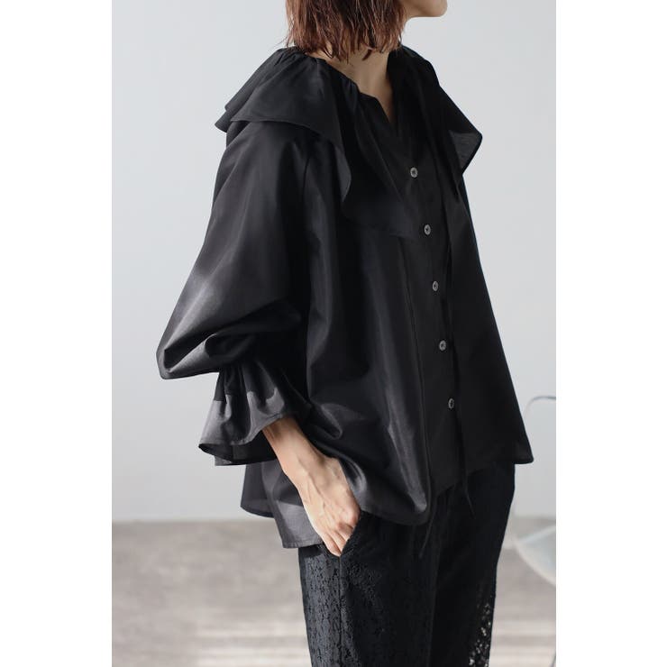 2WAYラッフルカラーブラウス 77-003551 | BONJOUR SAGAN | 詳細画像7 