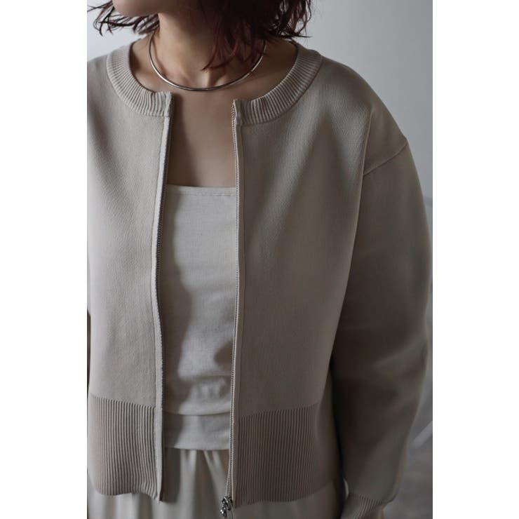 スウェットライクダブルジップカーディガン 77-003561 | BONJOUR SAGAN | 詳細画像6 