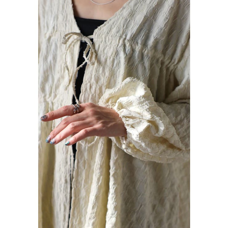 前後2WAYジャガードブラウス 77-003563 | BONJOUR SAGAN | 詳細画像4 