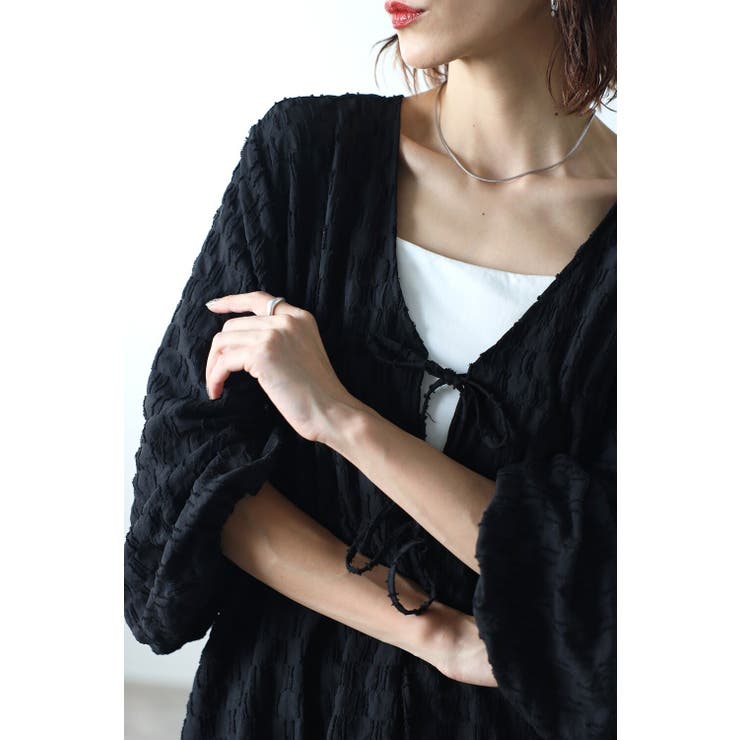 前後2WAYジャガードブラウス 77-003563 | BONJOUR SAGAN | 詳細画像8 