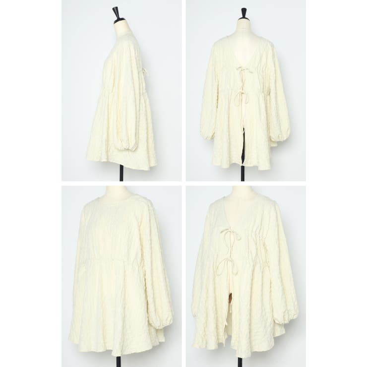 前後2WAYジャガードブラウス 77-003563 | BONJOUR SAGAN | 詳細画像14 