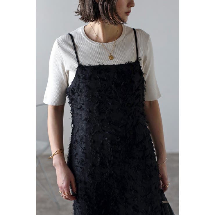 バックリボンフリンジキャミワンピース 77-003564 | BONJOUR SAGAN | 詳細画像2 