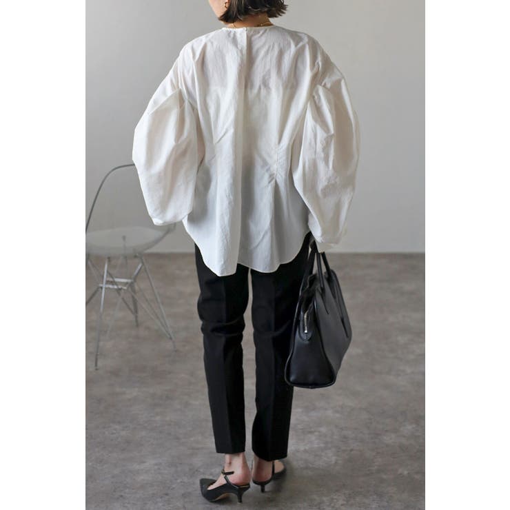 タックスリーブナイロンブラウス 77-003577 | BONJOUR SAGAN | 詳細画像5 
