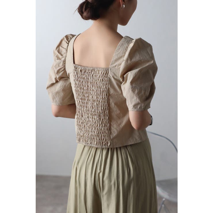 フロントジップパフスリーブブラウス 77-003608 | BONJOUR SAGAN | 詳細画像10 