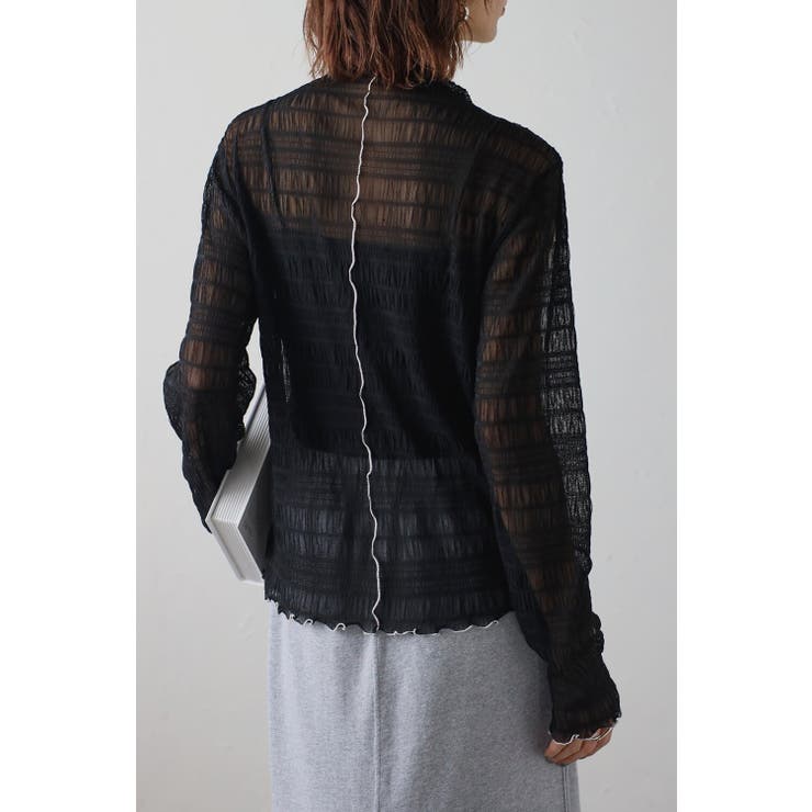 配色パイピングシアータートルプルオーバー 77-003627 | BONJOUR SAGAN | 詳細画像10 