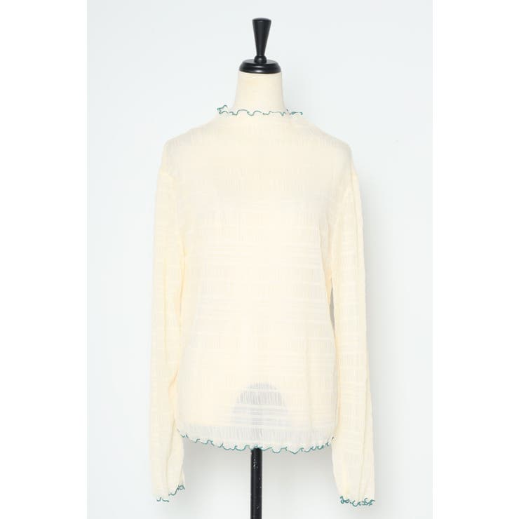 配色パイピングシアータートルプルオーバー 77-003627 | BONJOUR SAGAN | 詳細画像14 