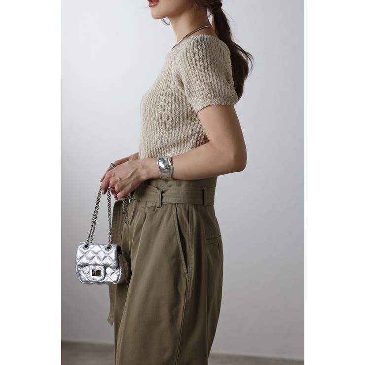 前後2WAYネップヤーンリブニットプルオーバー 77-003699 | BONJOUR SAGAN | 詳細画像2 