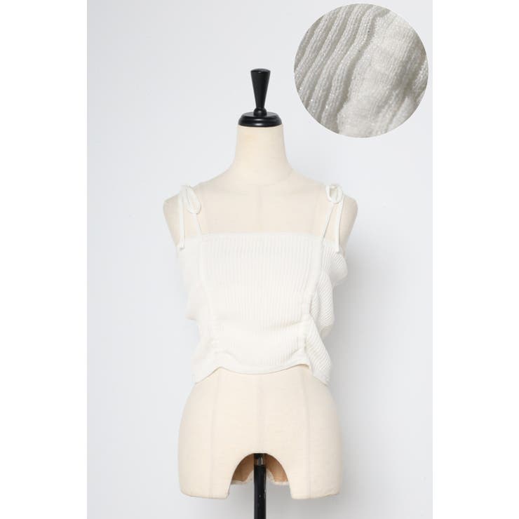 ドロストラメニットキャミ 77-003701 | BONJOUR SAGAN | 詳細画像13 