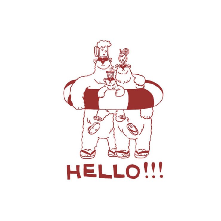 しろくまHELLO TEE 77-004324 | BONJOUR SAGAN | 詳細画像4 