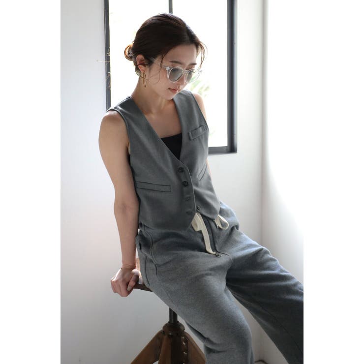 DARK-GRAY | ENC エンク TR gilet / TRジレベスト 77-004477 | BONJOUR SAGAN