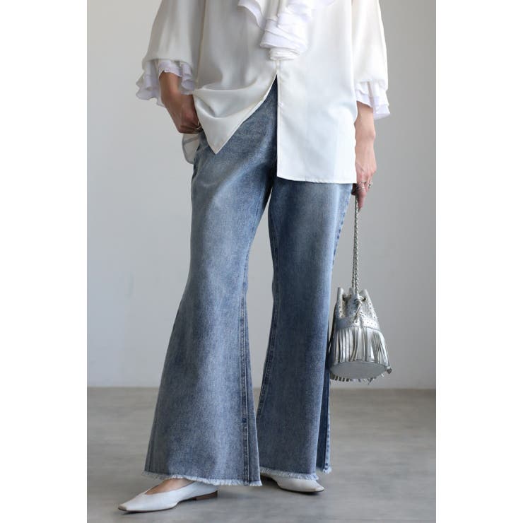 裾フリンジフレアデニムパンツ 77-004516 | BONJOUR SAGAN | 詳細画像11 