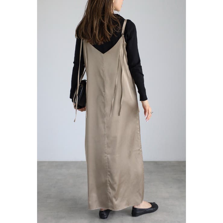 リバーシブルサテンキャミワンピース 77-004539 | BONJOUR SAGAN | 詳細画像2 