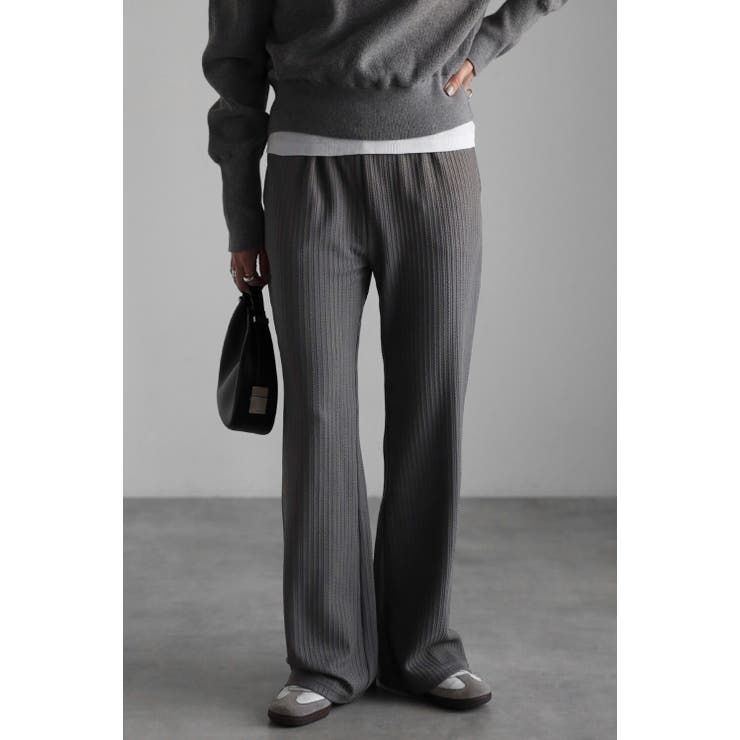 エンボスストライプイージーパンツ 77-004540 | BONJOUR SAGAN | 詳細画像1 