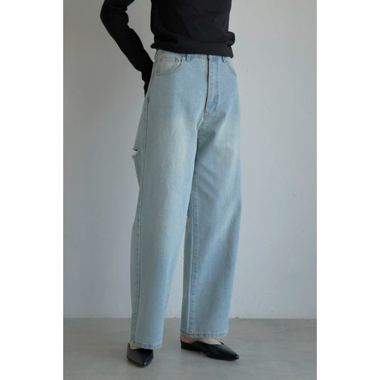 back damaged denim | BONJOUR SAGAN | 詳細画像9 