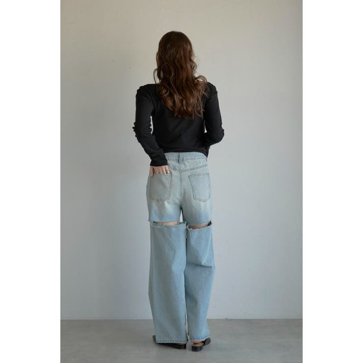 back damaged denim | BONJOUR SAGAN | 詳細画像15 